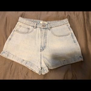 High Waisted Denim Shorts